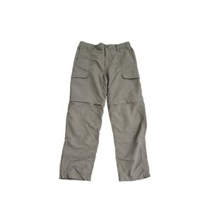 The North Face Mens Convertible Hiking Pants Zip Off Khaki Size 32x30